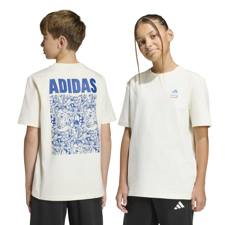 adidas J Mrvl Sm Gfx T - owhite/dkblue
