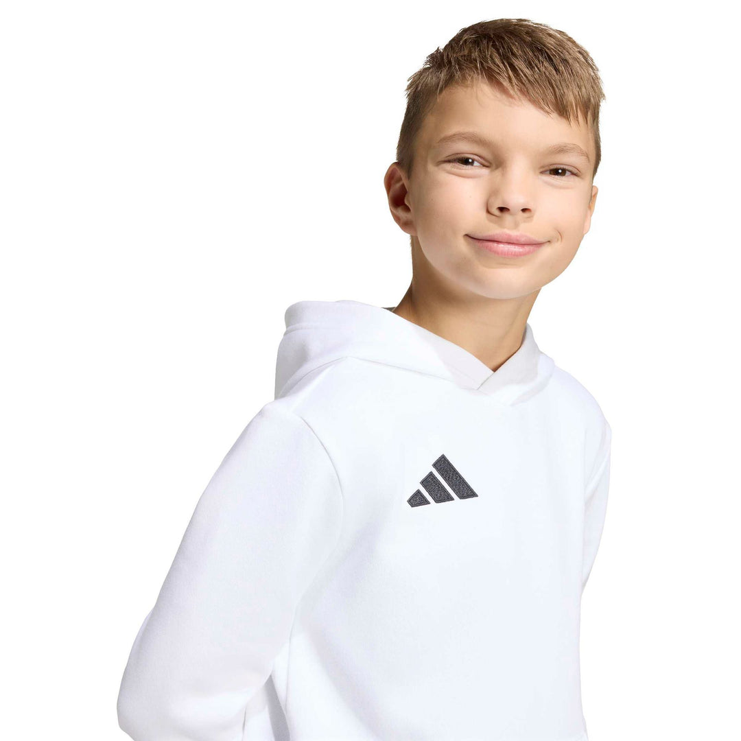 adidas Entrada 26 Hoody Y Kinder - white/black