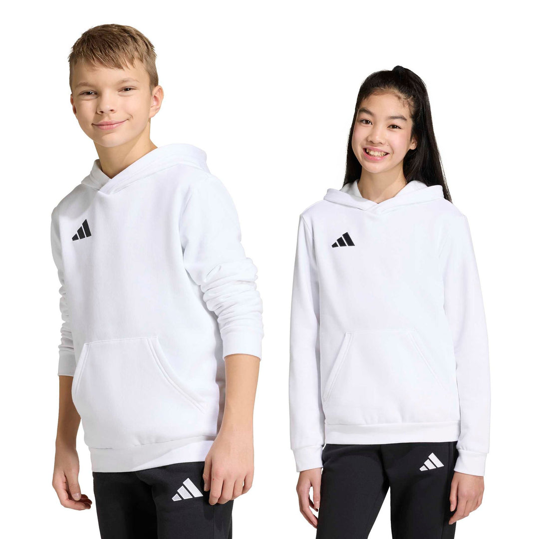 adidas Entrada 26 Hoody Y Kinder - white/black