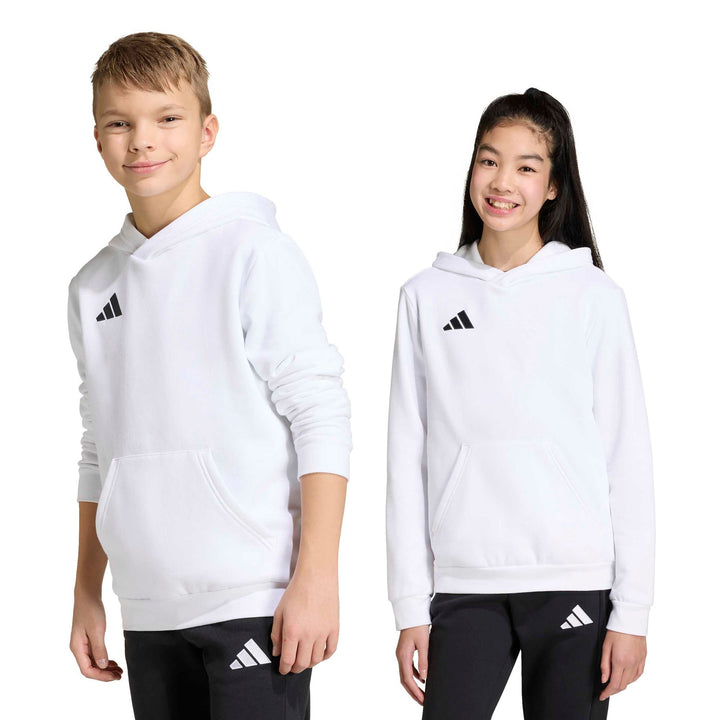 adidas Entrada 26 Hoody Y Kinder - white/black
