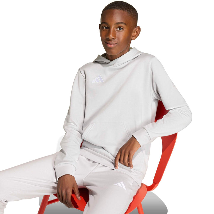 adidas Entrada 26 Hoody Y Kinder - tmlggr/white