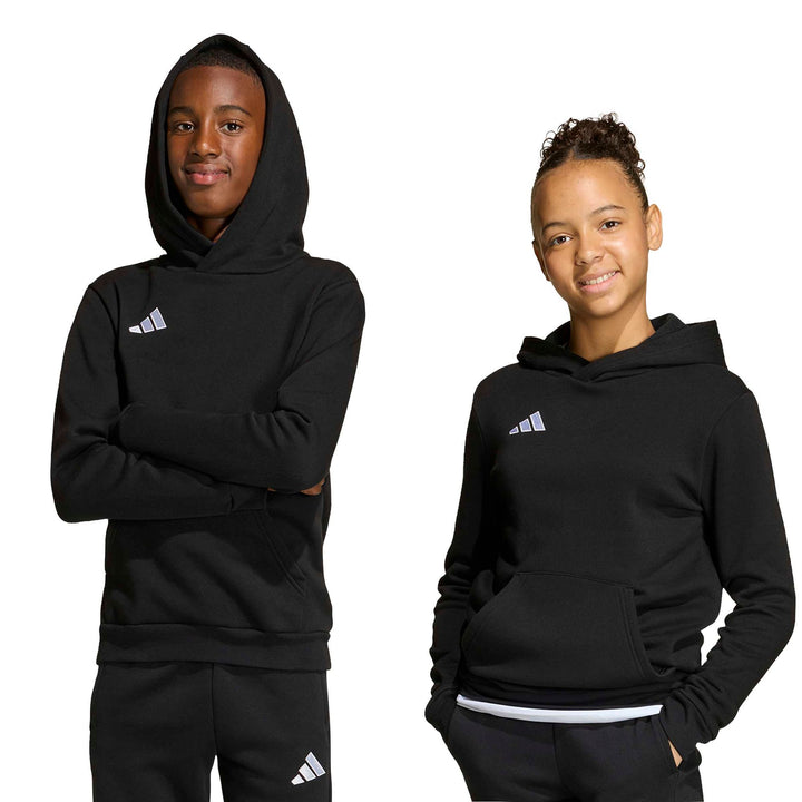 adidas Entrada 26 Hoody Y Kinder - black/white