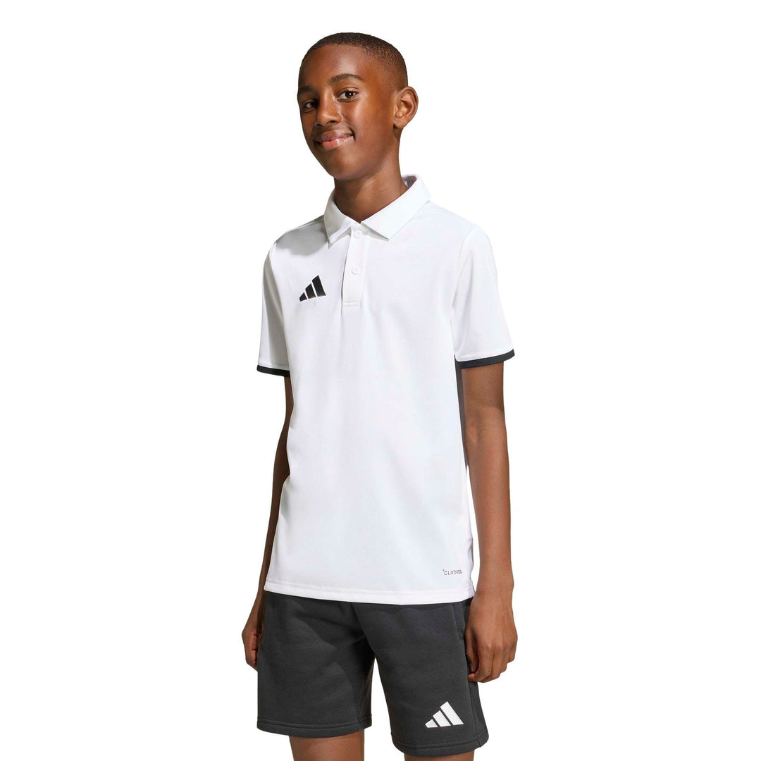 adidas Entrada 26 Polo Y Kinder - white/black