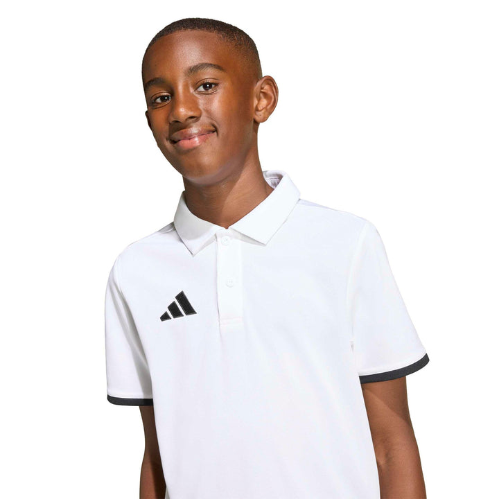 adidas Entrada 26 Polo Y Kinder - white/black