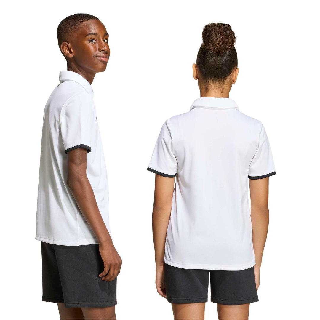 adidas Entrada 26 Polo Y Kinder - white/black