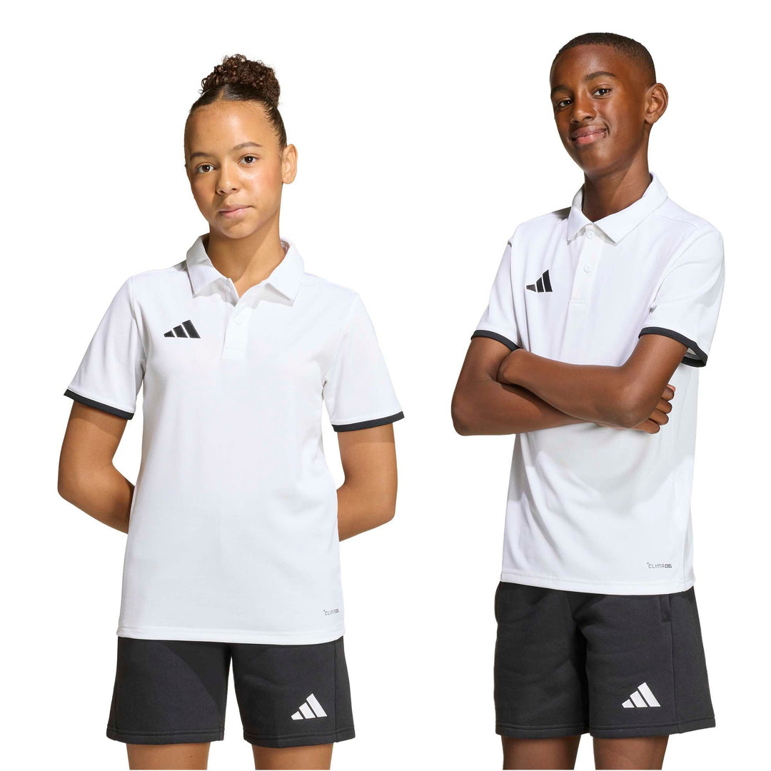 adidas Entrada 26 Polo Y Kinder - white/black