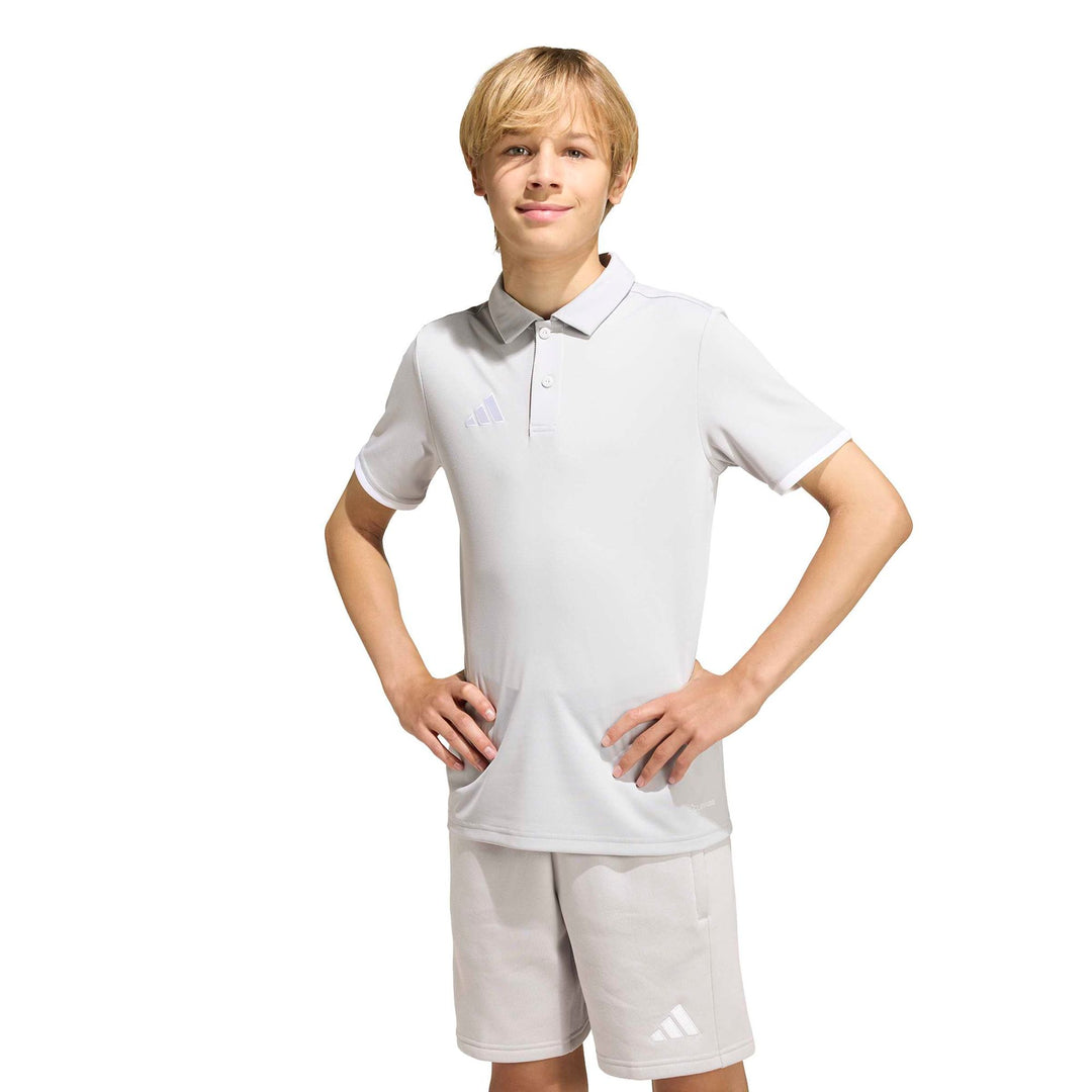 adidas Entrada 26 Polo Y Kinder - tmlggr/white