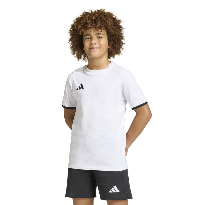 adidas Entrada 26 Tee Y Kinder - white/black