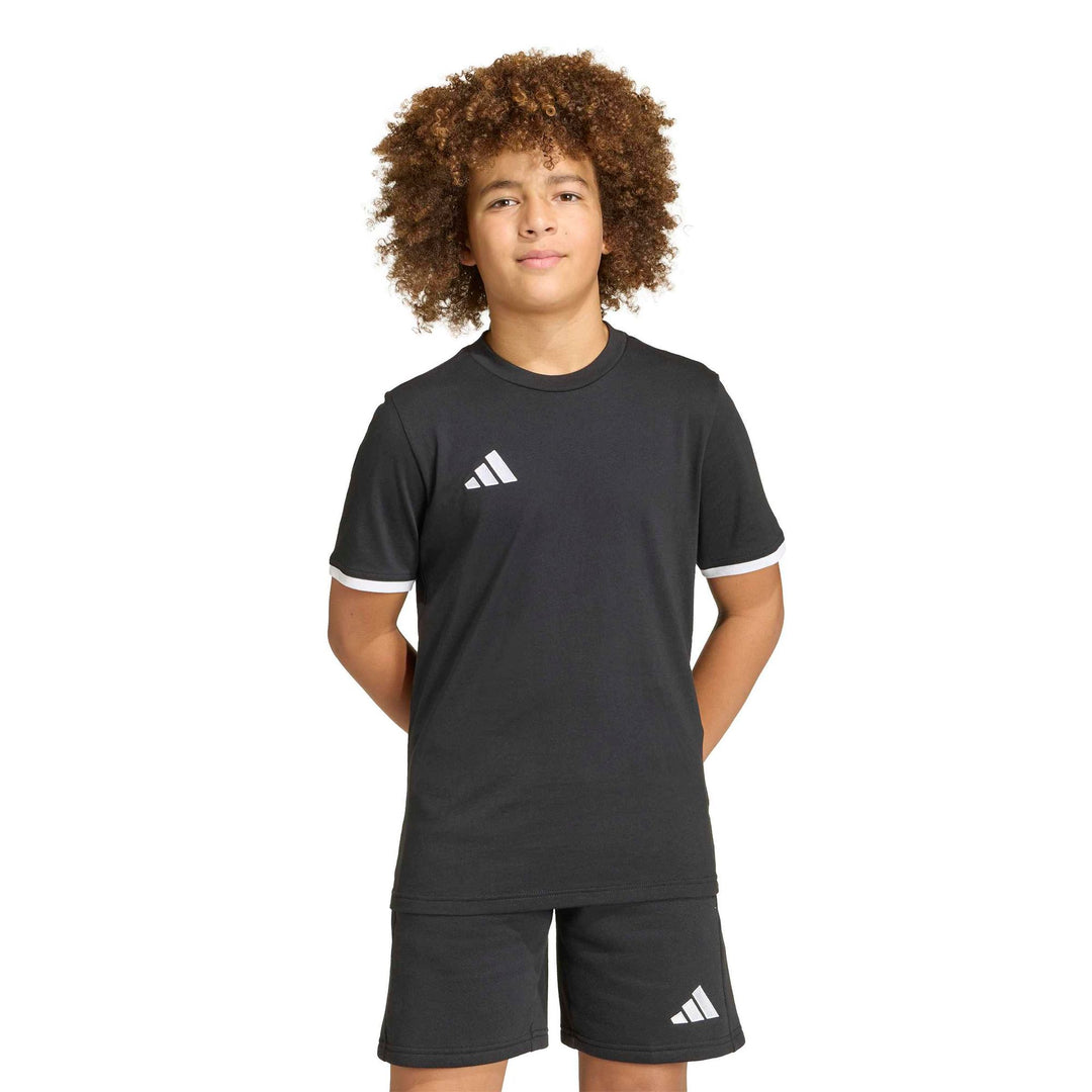 adidas Entrada 26 Tee Y Kinder - black/white