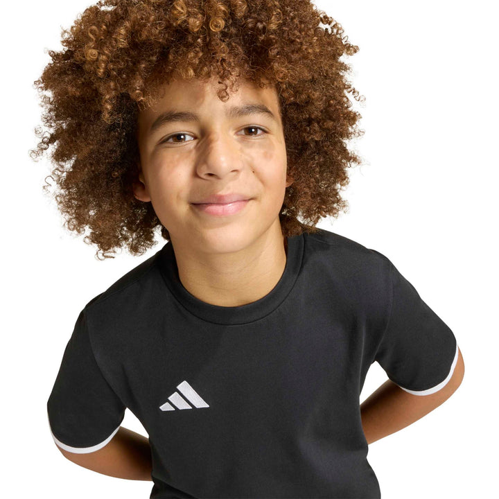 adidas Entrada 26 Tee Y Kinder - black/white