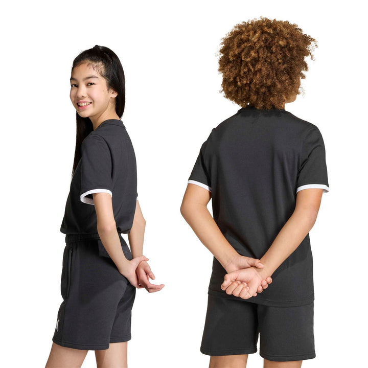 adidas Entrada 26 Tee Y Kinder - black/white