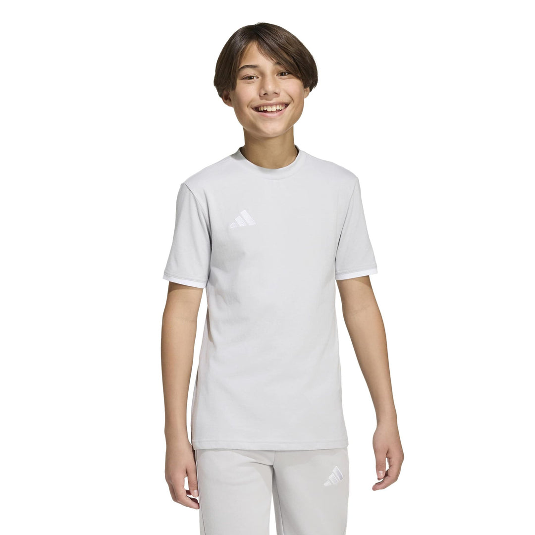 adidas Entrada 26 Tee Y Kinder - tmlggr/white