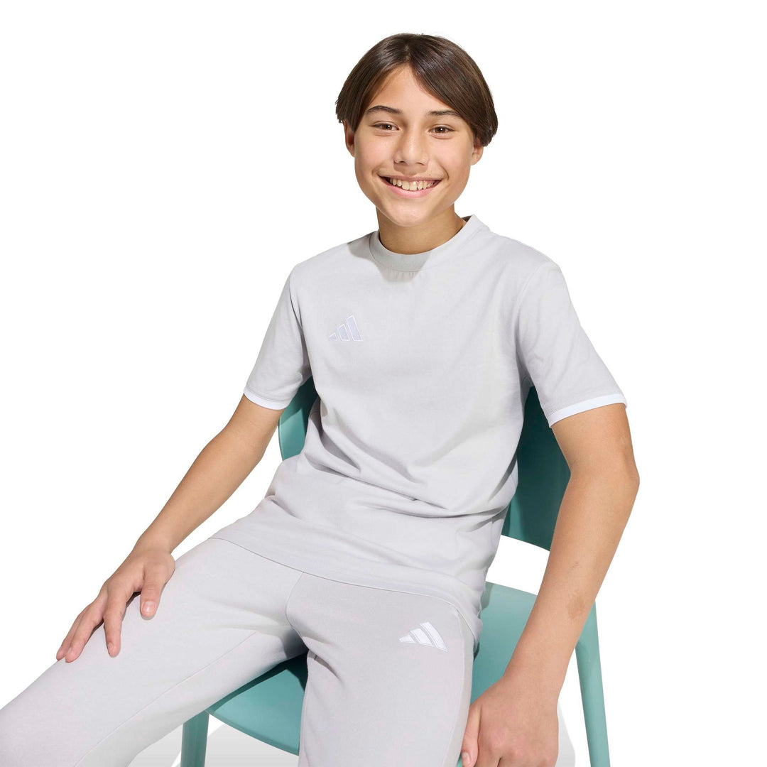 adidas Entrada 26 Tee Y Kinder - tmlggr/white