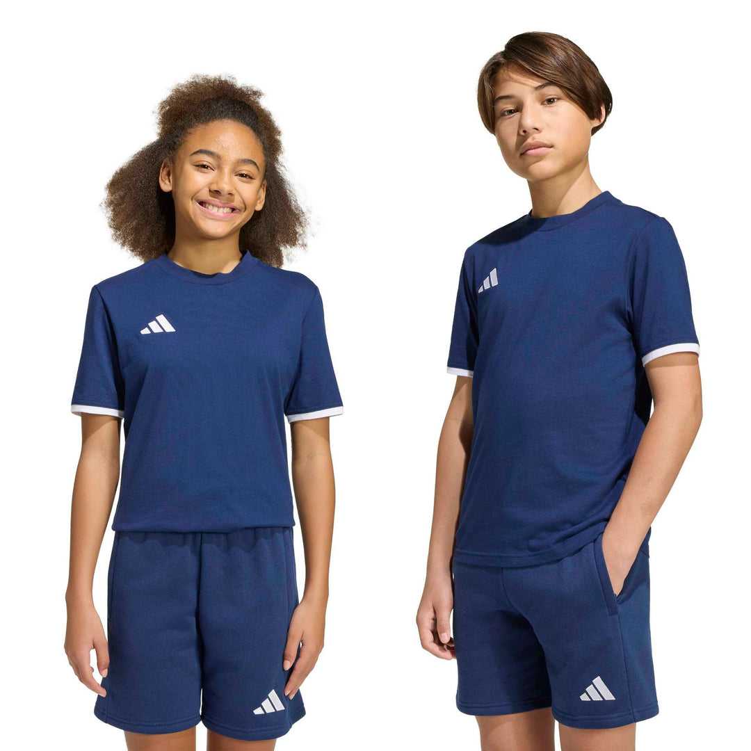 adidas Entrada 26 Tee Y Kinder - tmlggr/white