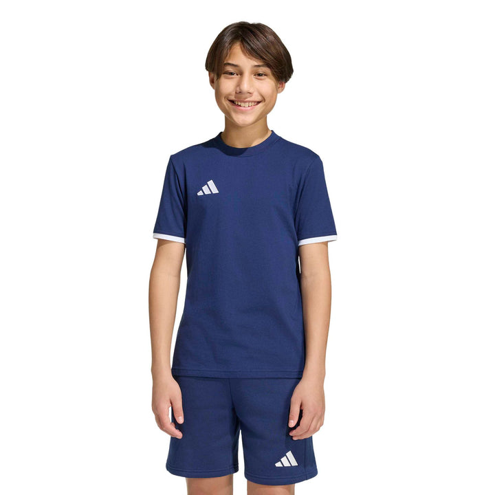 adidas Entrada 26 Tee Y Kinder - tenabl/white
