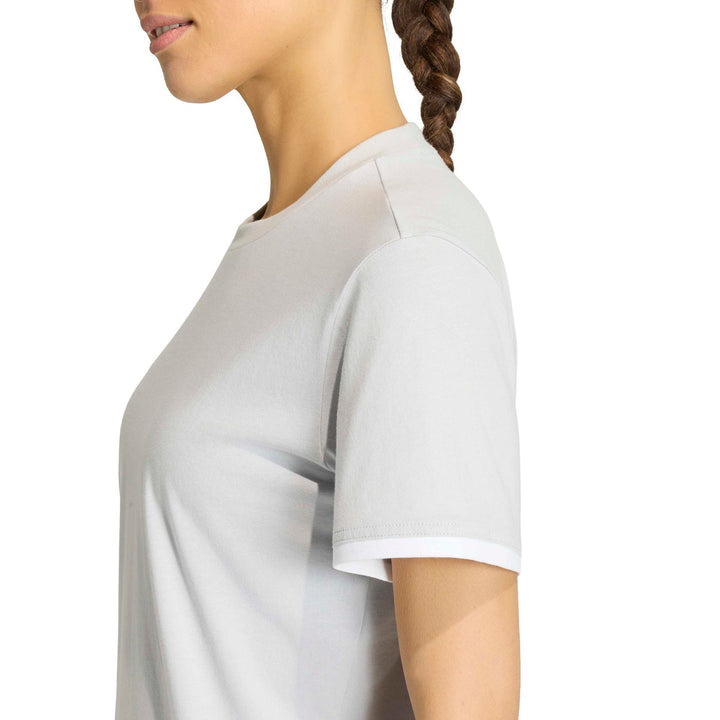 adidas Entrada 26 Tee W - tmlggr/white
