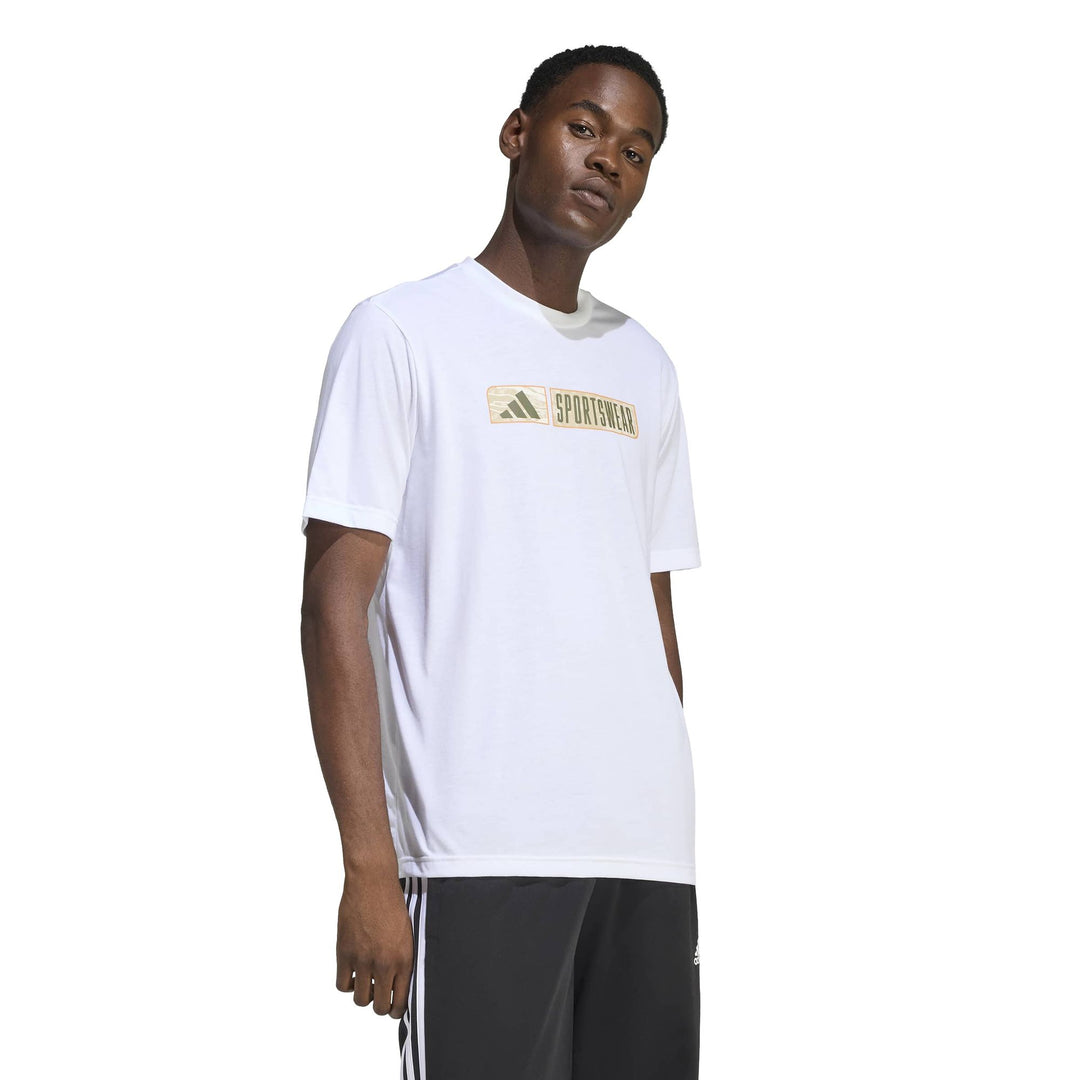 adidas M Camo Lin Cl T - white