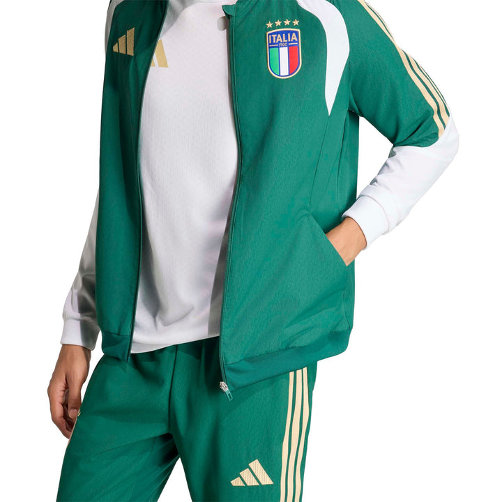 adidas Figc Pre Jacke - cgreen