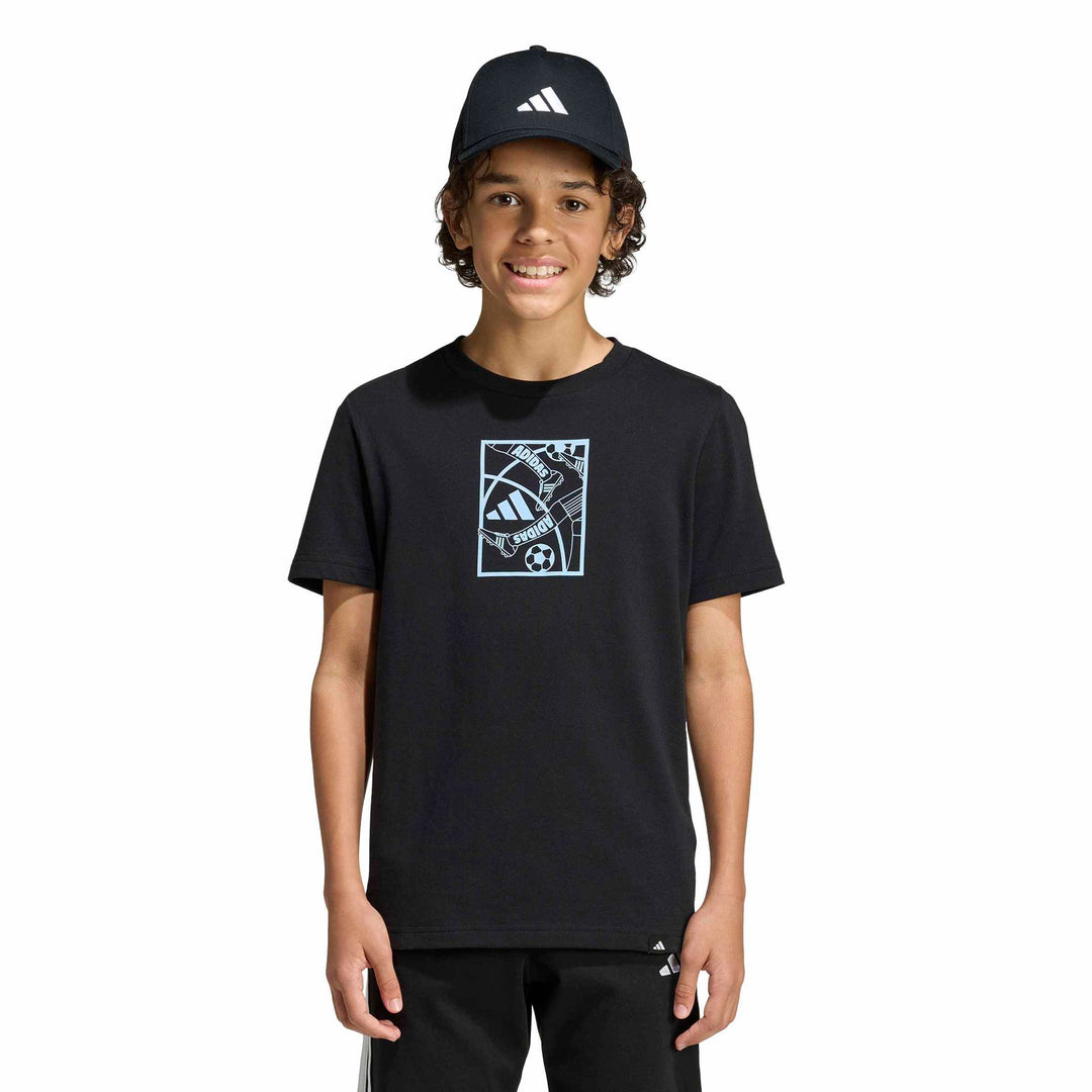 adidas J Football T - black