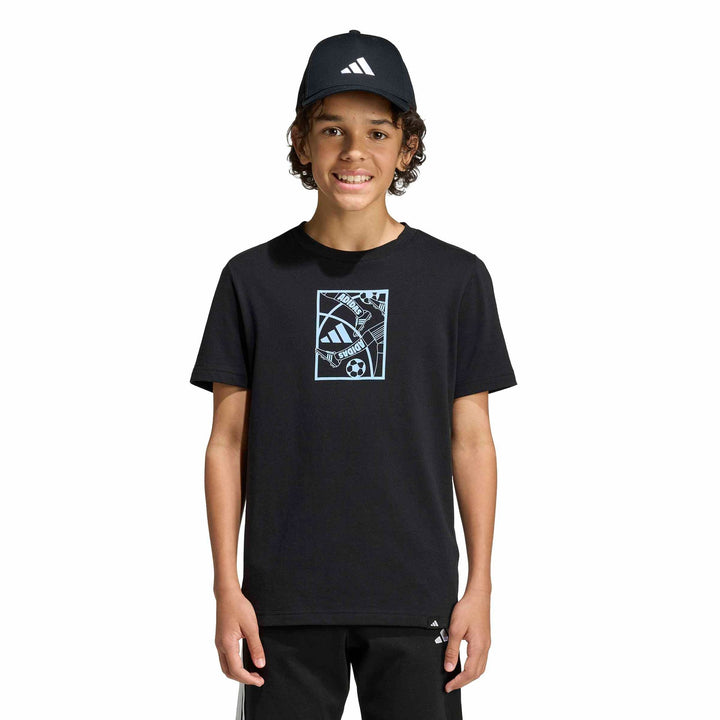adidas J Football T - black