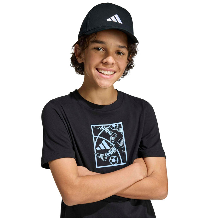 adidas J Football T - black