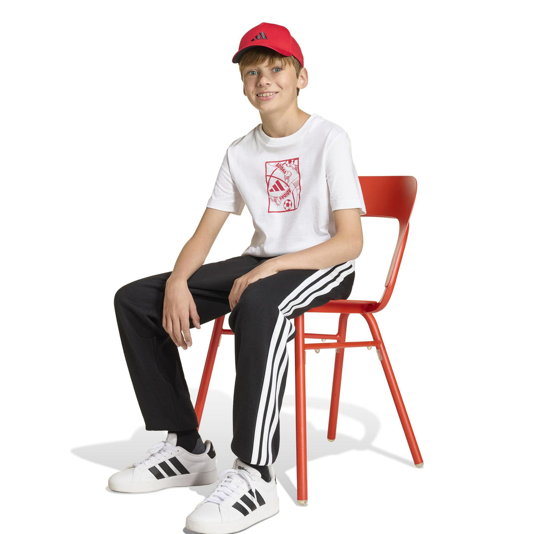 adidas J Football T - white