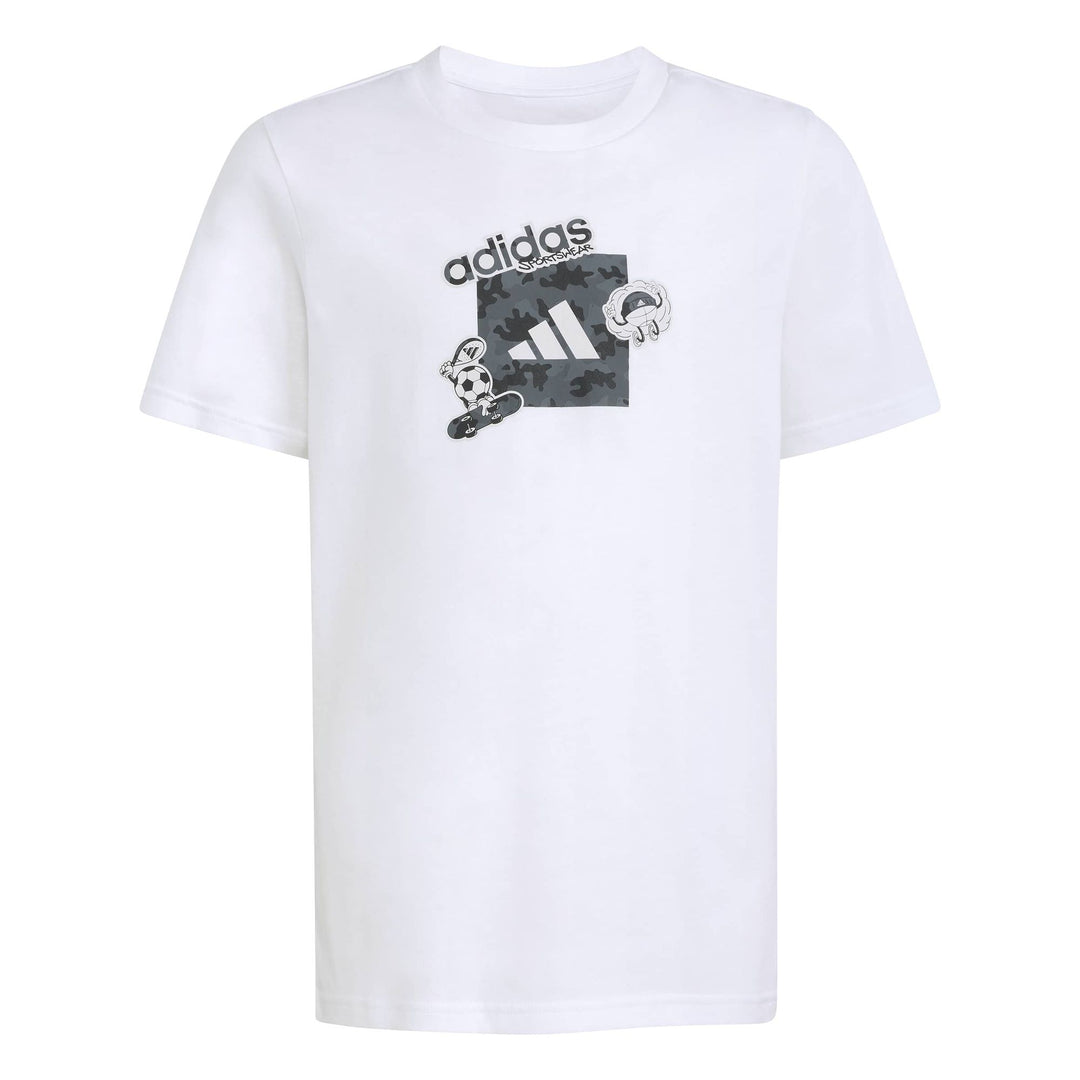 adidas J Camo Train T - white