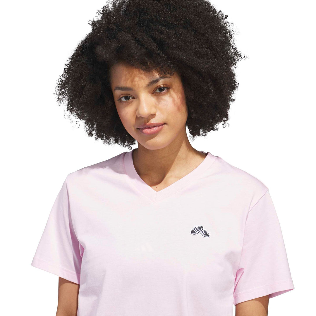adidas Slide Vneck - clpink