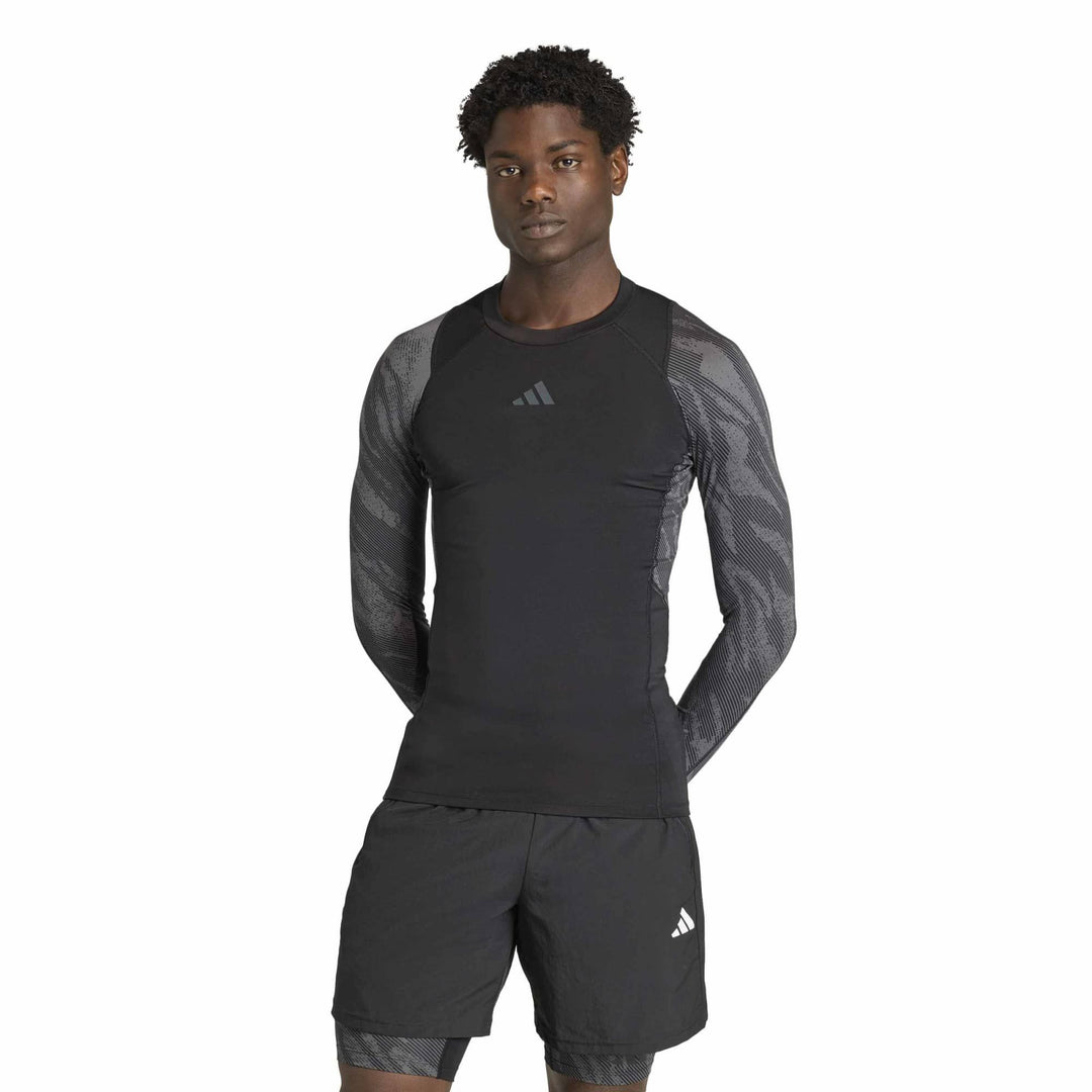 adidas Tf Aop Ls Tee - black/onix