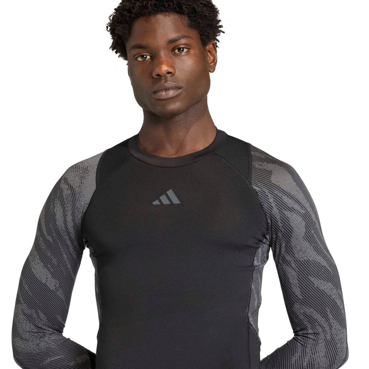 adidas Tf Aop Ls Tee - black/onix