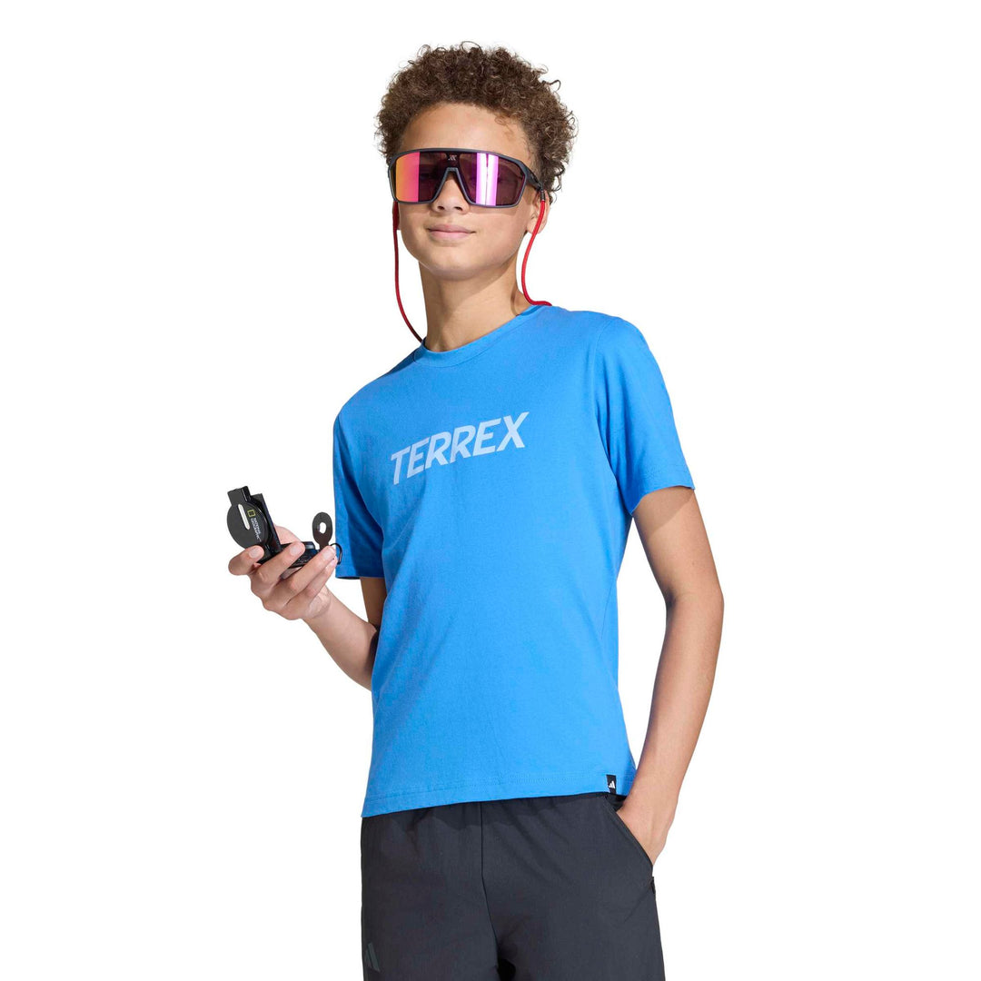 adidas K Mt Logo Tee - rayblu