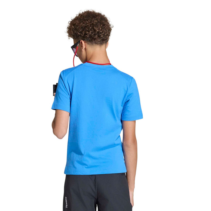 adidas K Mt Logo Tee - rayblu