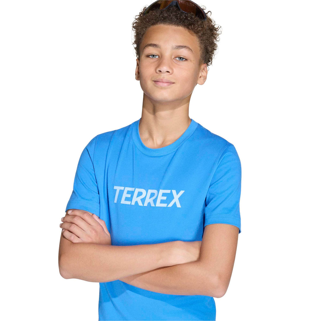 adidas K Mt Logo Tee - rayblu