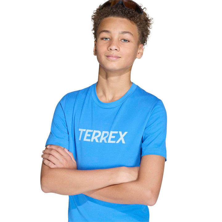 adidas K Mt Logo Tee - rayblu