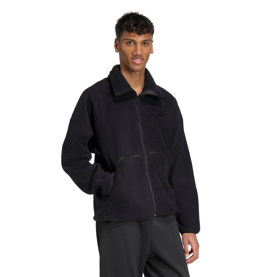 adidas M Ct Fleece Fz - black