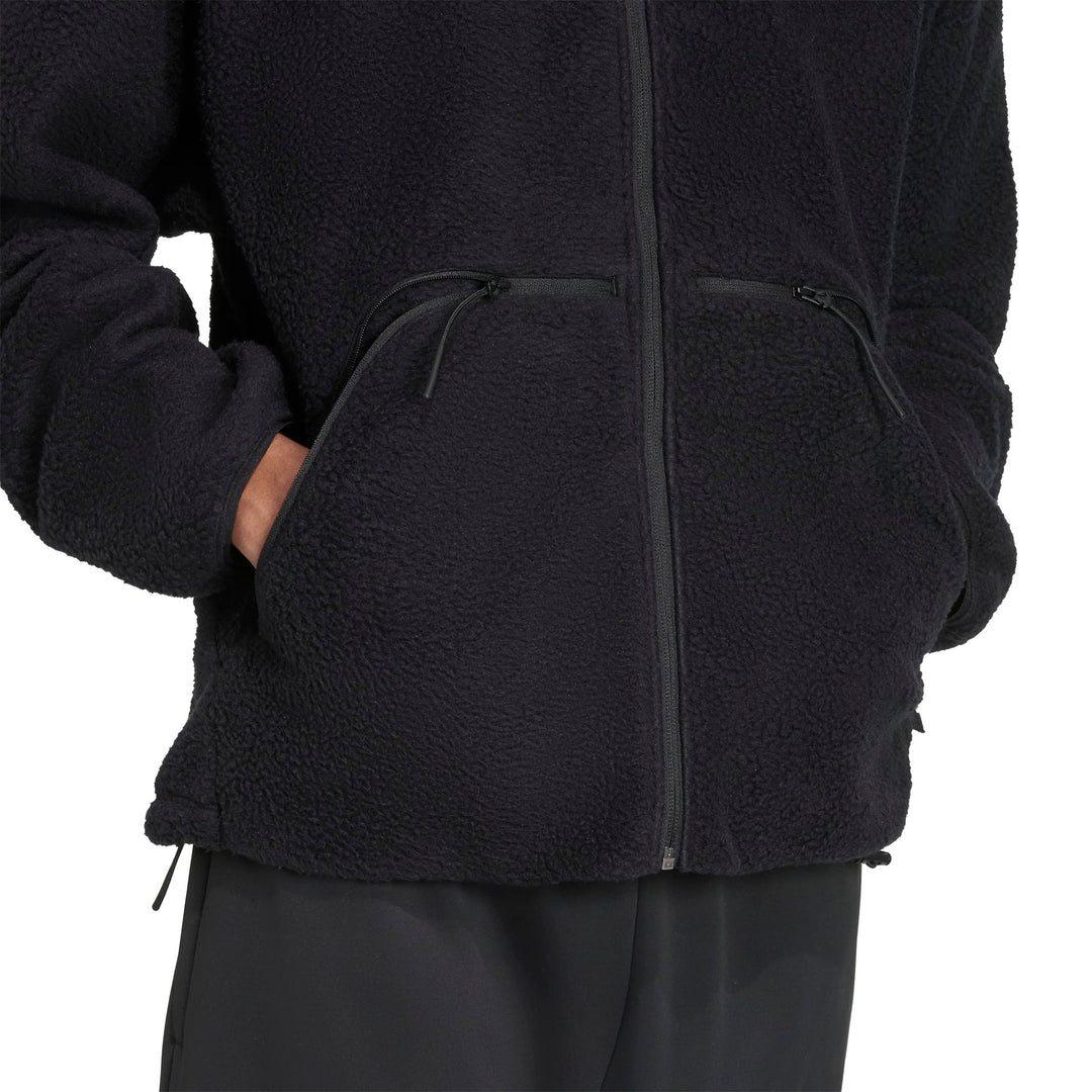 adidas M Ct Fleece Fz - black