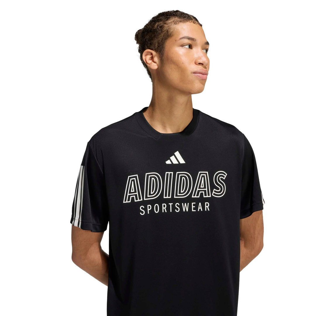 adidas M Tiro Wm Tee - black/white