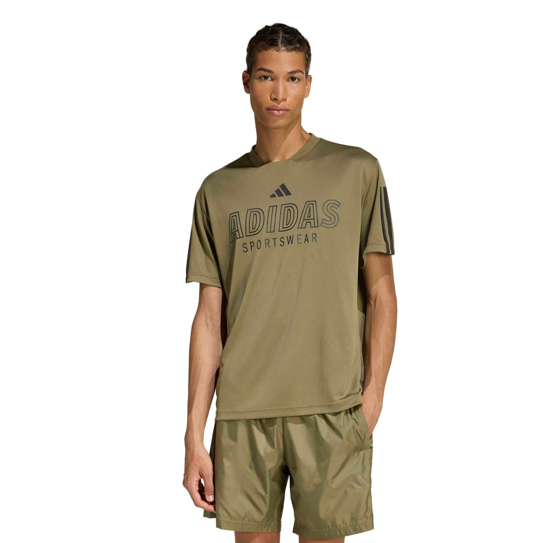 adidas M Tiro Wm Tee - olistr/black
