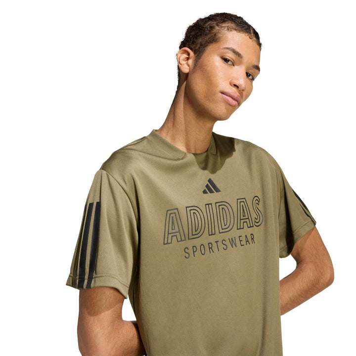 adidas M Tiro Wm Tee - olistr/black