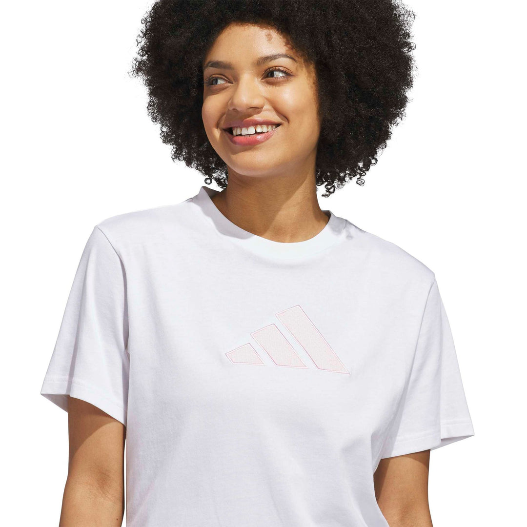 adidas W Sc Gingham T - white