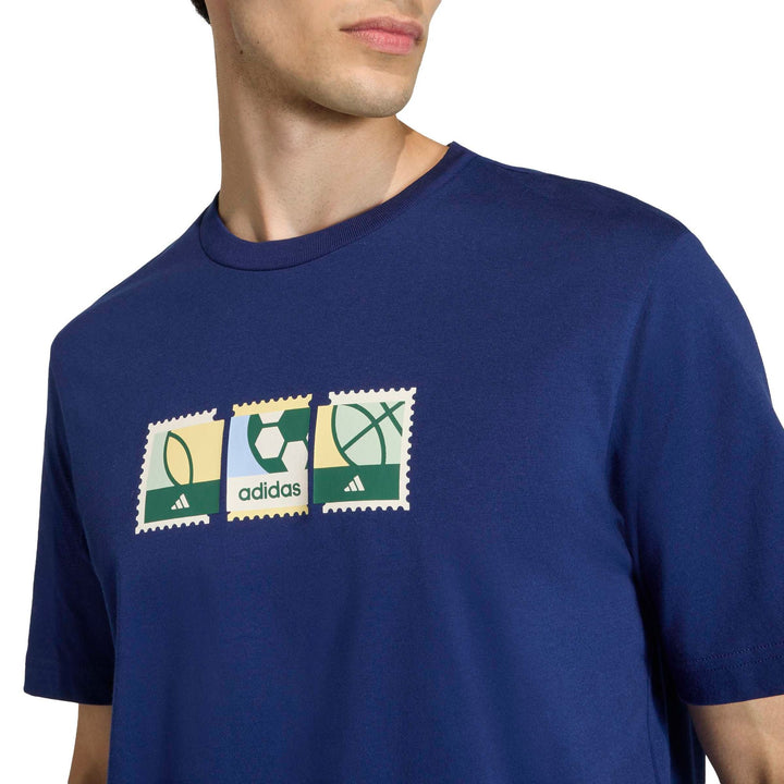 adidas M Mos Stamps T - dkblue
