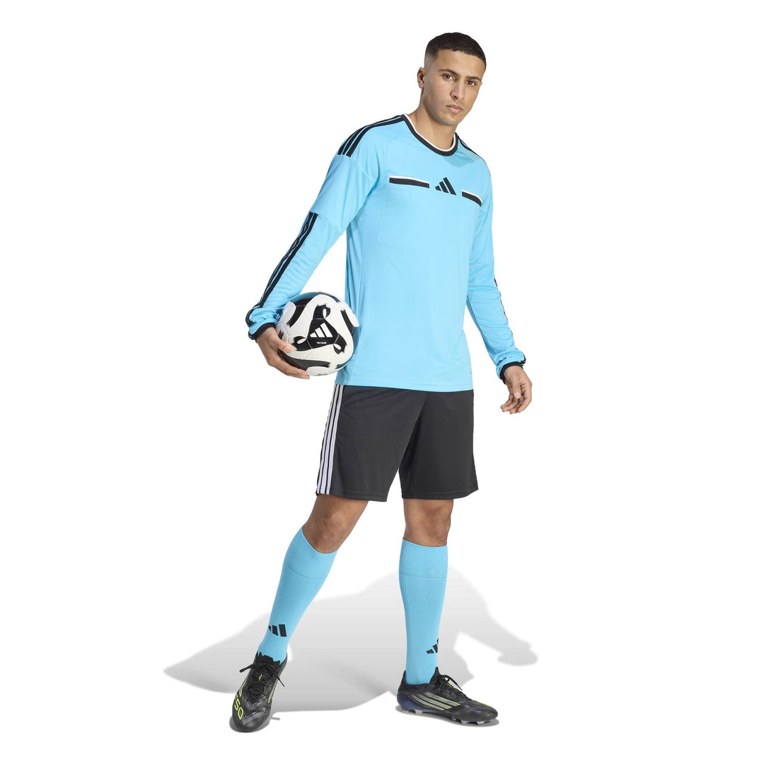 adidas Ref 26 Jsy Ls - brcyan/black