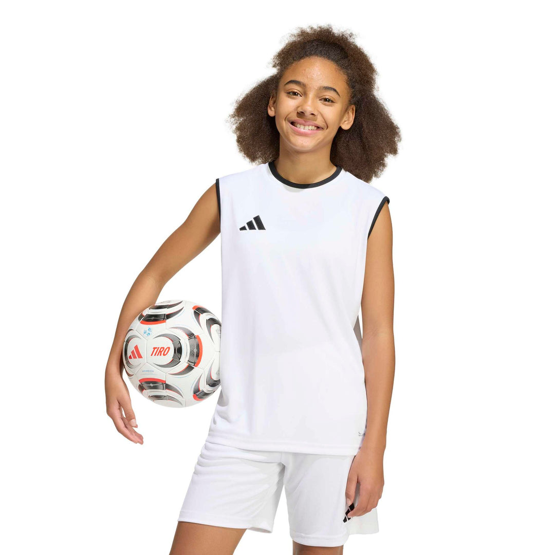 adidas Entrada 26 Sl Jsy Y Kinder - white/black