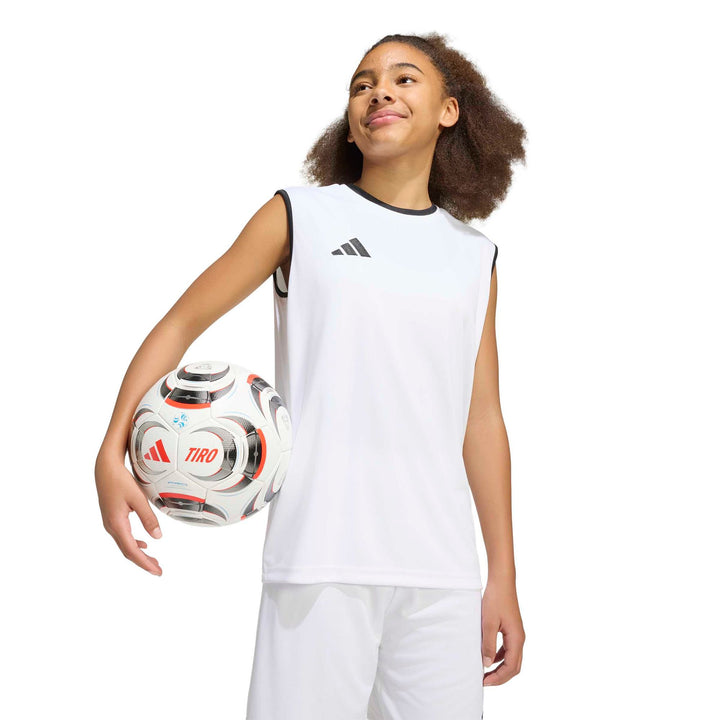 adidas Entrada 26 Sl Jsy Y Kinder - white/black