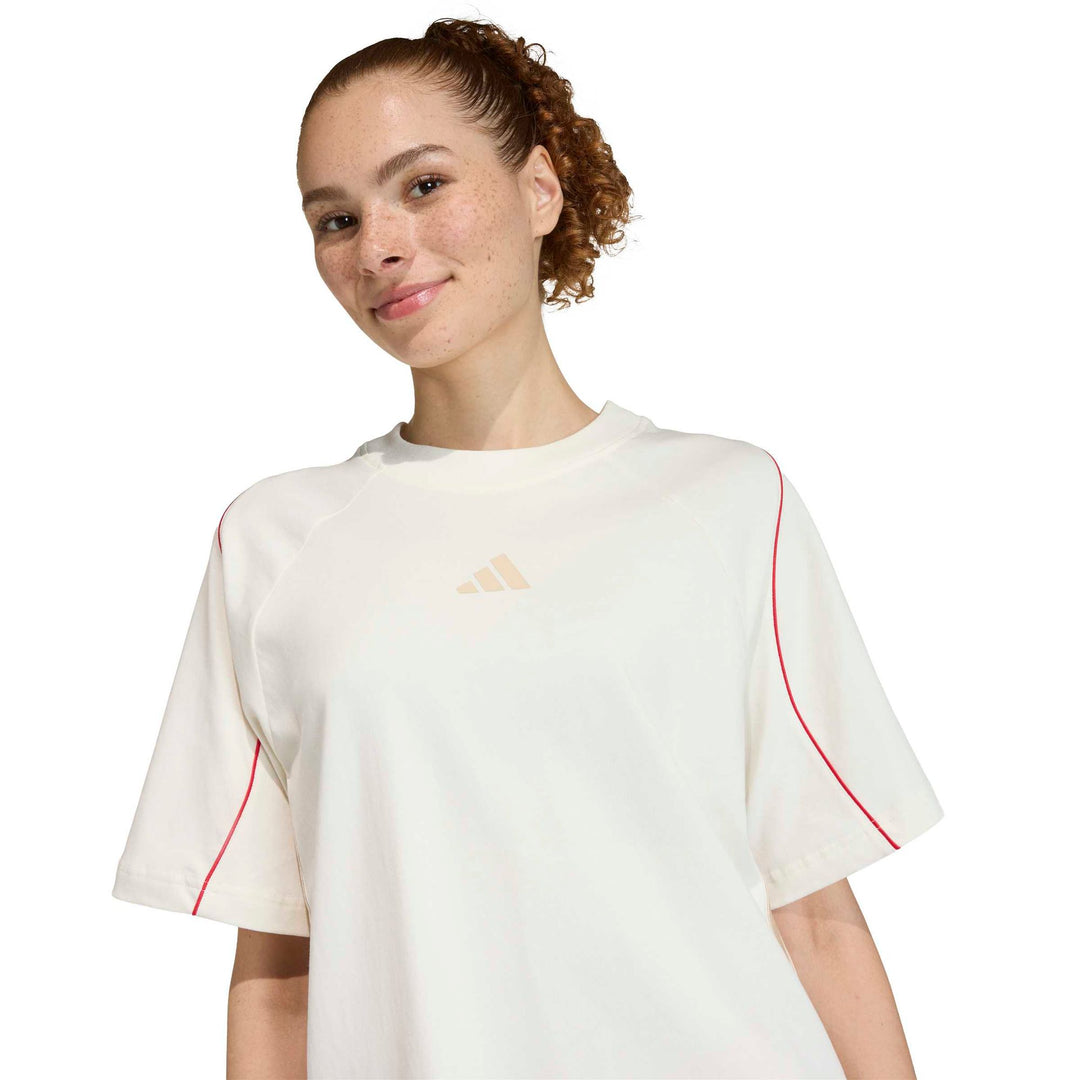 adidas W Stadium Tee - owhite/purrub/crli