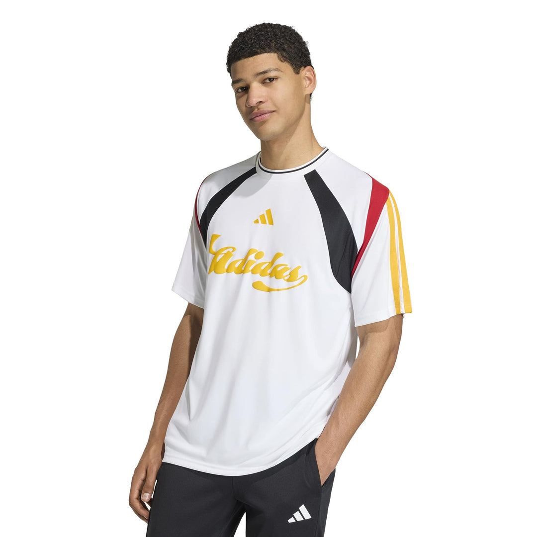 adidas M Tiro Np Tee - white/black/tepore/co