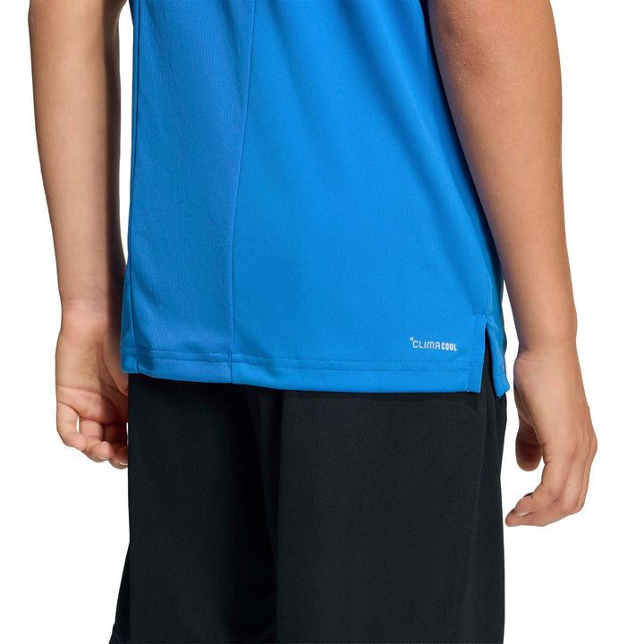 adidas J Tr-Es 3S Tee - rayblu/white