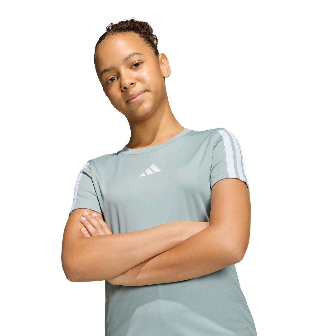 adidas Jg Tr-Es 3S Tee - wosa/white
