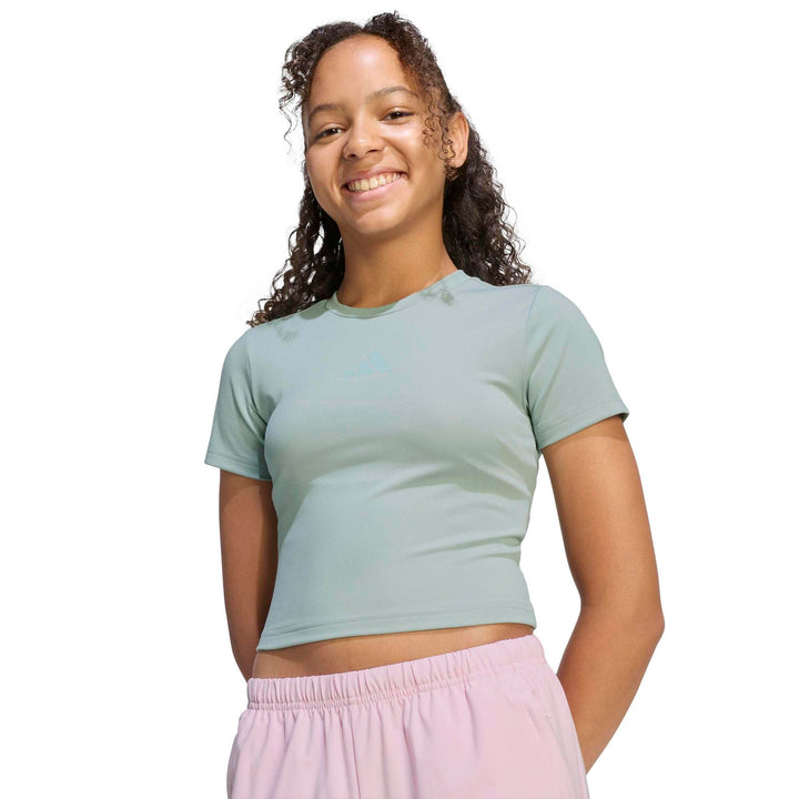 adidas Jg Spi Soft Tee - wosa/tacgrn
