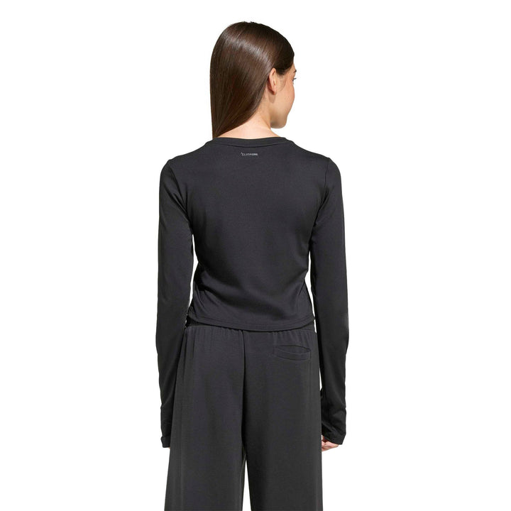 adidas Jg Tf Crop Ls - black/white